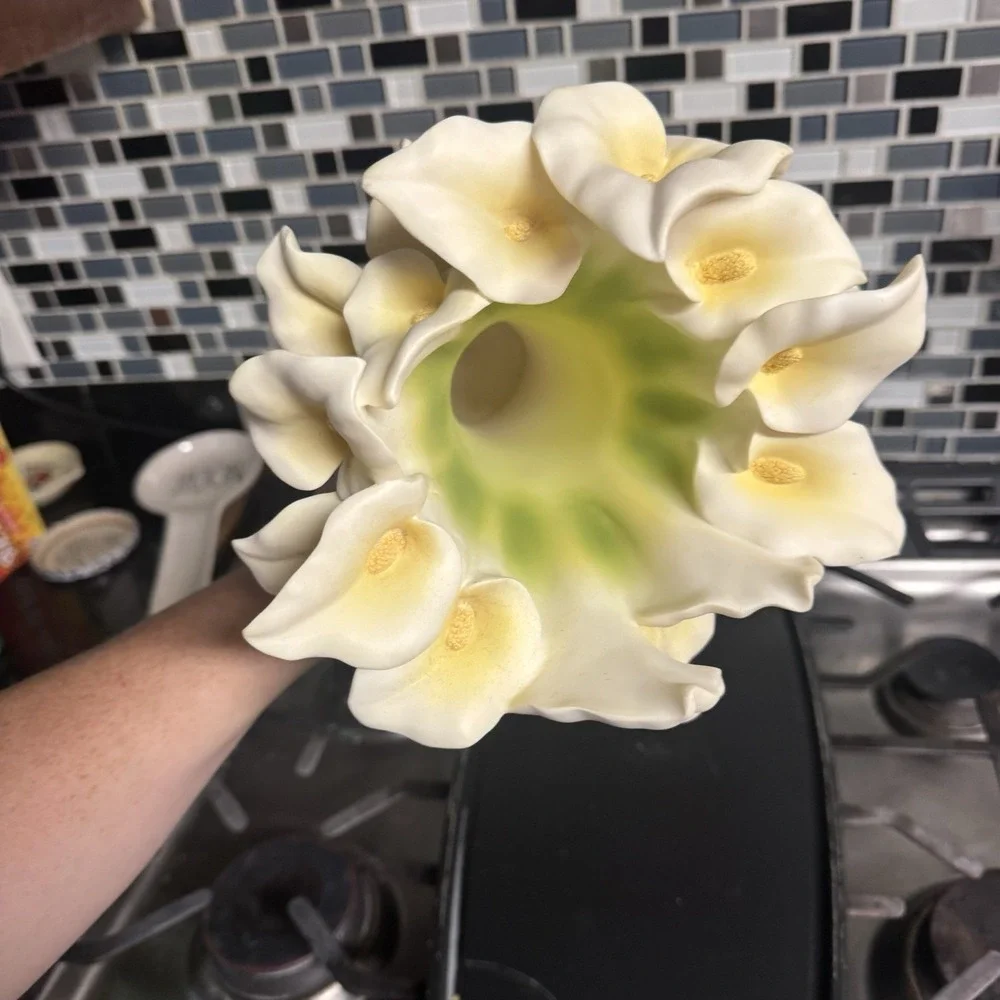 Ibis & Orchid Design Calla Lily #301 Sculptural Vase 13